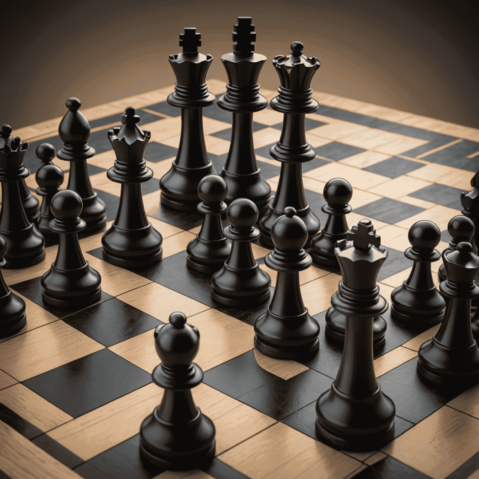 Chessboard with chess pieces, representing strategic business planning in South Africa